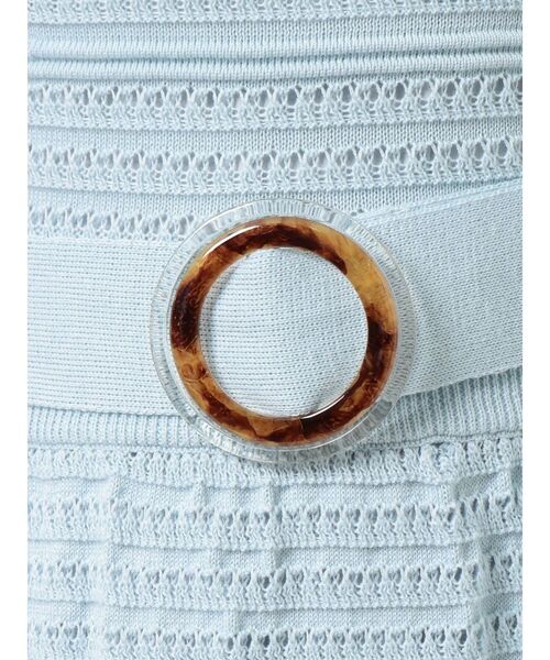 dazzlin（ダズリン）の「クロシェ切替マーメイドワンピース（ワンピース・レディース・ブラウン/オフホワイト/オレンジ/ブルー・FREE）」の19枚目の写真