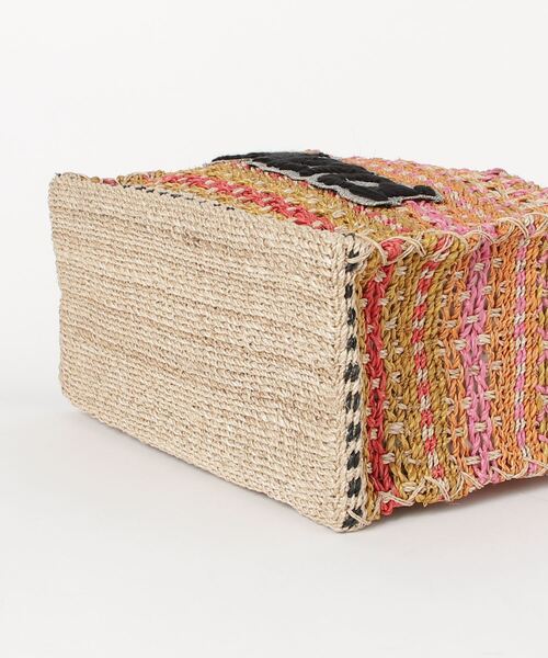 a-jolie（アジョリー）の「【a-jolie/アジョリー】メッセージロゴインナーバッグ付きスクエアカゴバッグ（かごバッグ・レディース・ピンク/グリーン/ブラック/イエロー・FREE）」の13枚目の写真