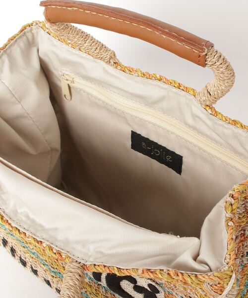 a-jolie（アジョリー）の「【a-jolie/アジョリー】メッセージロゴインナーバッグ付きスクエアカゴバッグ（かごバッグ・レディース・ピンク/グリーン/ブラック/イエロー・FREE）」の22枚目の写真