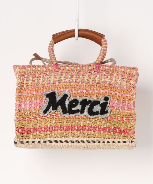 a-jolie（アジョリー）の「【a-jolie/アジョリー】メッセージロゴインナーバッグ付きスクエアカゴバッグ（かごバッグ・レディース・ピンク/グリーン/ブラック/イエロー・FREE）」の16枚目の写真