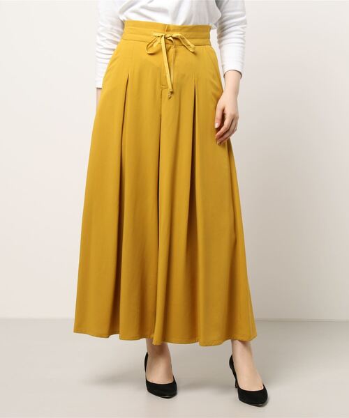 BDONNA（ビドンナ）の「エコフィルビエラ　ウエストゴムワイドパンツ（その他パンツ・レディース・ベージュ/イエロー・MEDIUM）」の17枚目の写真