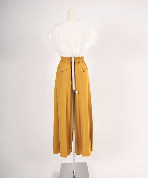 BDONNA（ビドンナ）の「エコフィルビエラ　ウエストゴムワイドパンツ（その他パンツ・レディース・ベージュ/イエロー・MEDIUM）」の10枚目の写真