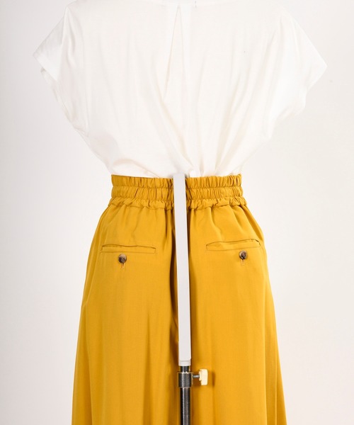 BDONNA（ビドンナ）の「エコフィルビエラ　ウエストゴムワイドパンツ（その他パンツ・レディース・ベージュ/イエロー・MEDIUM）」の12枚目の写真