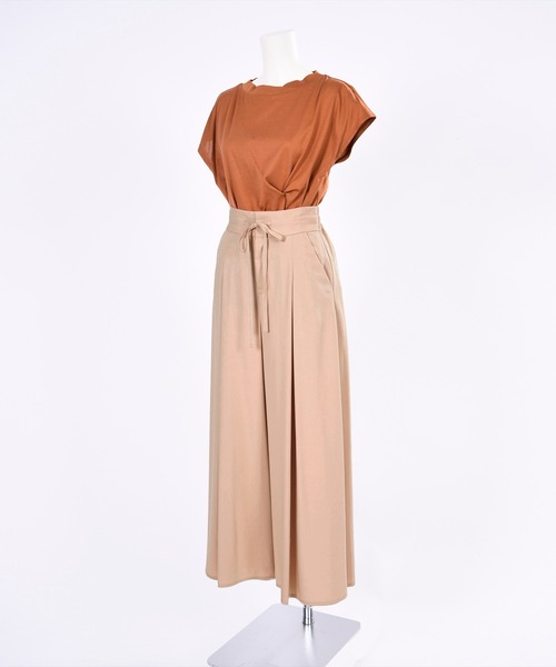 BDONNA（ビドンナ）の「エコフィルビエラ　ウエストゴムワイドパンツ（その他パンツ・レディース・ベージュ/イエロー・MEDIUM）」の19枚目の写真