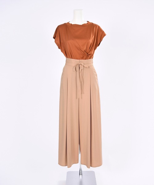 BDONNA（ビドンナ）の「エコフィルビエラ　ウエストゴムワイドパンツ（その他パンツ・レディース・ベージュ/イエロー・MEDIUM）」の20枚目の写真