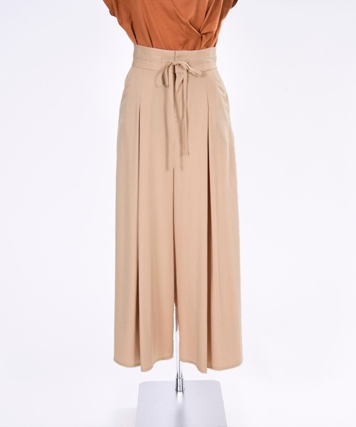 BDONNA（ビドンナ）の「エコフィルビエラ　ウエストゴムワイドパンツ（その他パンツ・レディース・ベージュ/イエロー・MEDIUM）」の21枚目の写真