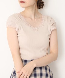 レースギャザータンクトップ