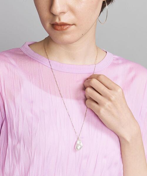 BEAUTY&YOUTH UNITED ARROWS(ビューティーアンドユースユナイテッドアローズ)の「BY ヘンケイパールモチーフチェーンネックレス ◆(ネックレス・レディース・オフホワイト・FREE)」の1枚目の写真