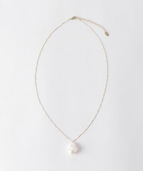 BEAUTY&YOUTH UNITED ARROWS(ビューティーアンドユースユナイテッドアローズ)の「BY ヘンケイパールモチーフチェーンネックレス ◆(ネックレス・レディース・オフホワイト・FREE)」の2枚目の写真
