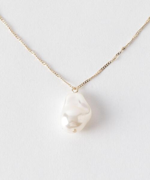 BEAUTY&YOUTH UNITED ARROWS(ビューティーアンドユースユナイテッドアローズ)の「BY ヘンケイパールモチーフチェーンネックレス ◆(ネックレス・レディース・オフホワイト・FREE)」の6枚目の写真