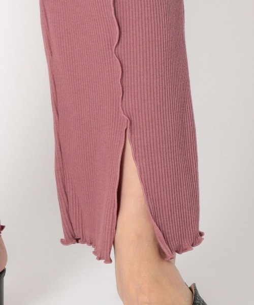 UNRELISH(アンレリッシュ)の「スリットメロウリブカットパンツ(その他パンツ・レディース・ピンク/ブラック/ダークグリーン・MEDIUM)」の10枚目の写真