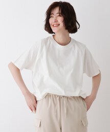 DRESKIP | SUPIMAコットン ラグランゆるTシャツ(Tシャツ/カットソー)