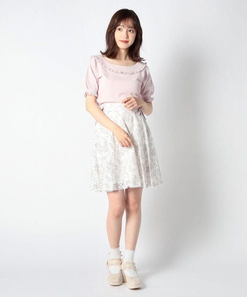 LODISPOTTO（ロディスポット）の「プリティバックシャンニット（ニット/セーター・レディース・ホワイト/ピンク/ネイビー・MEDIUM）」の6枚目の写真