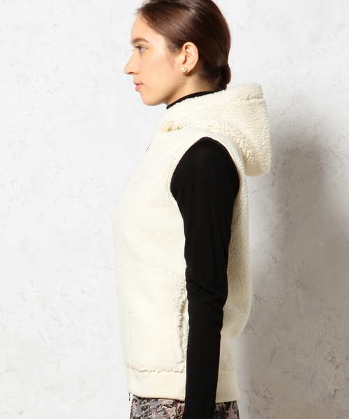 GYMPHLEX（ジムフレックス）の「▼▼▼Gymphlex BOA PL HOOD ベスト（ベスト・レディース・オフホワイト/ダークグレー・フリー）」の5枚目の写真