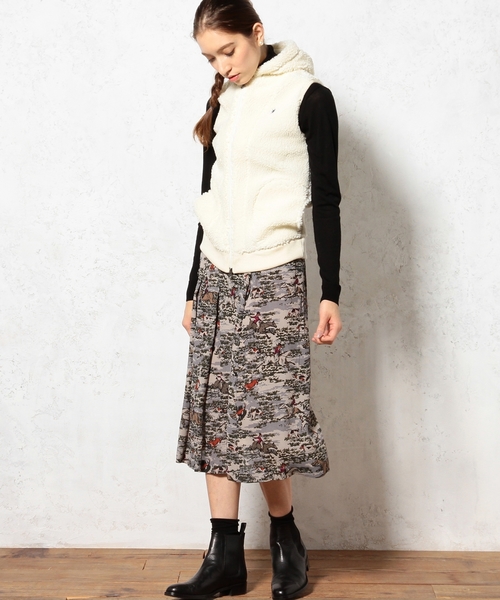 GYMPHLEX（ジムフレックス）の「▼▼▼Gymphlex BOA PL HOOD ベスト（ベスト・レディース・オフホワイト/ダークグレー・フリー）」の6枚目の写真