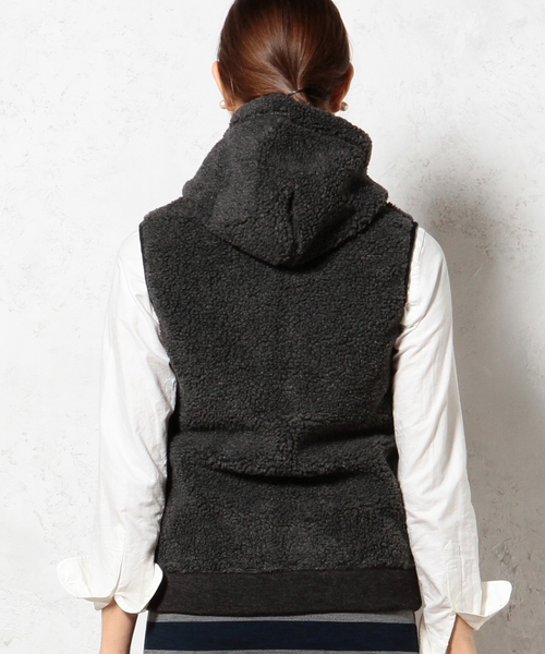 GYMPHLEX（ジムフレックス）の「▼▼▼Gymphlex BOA PL HOOD ベスト（ベスト・レディース・オフホワイト/ダークグレー・フリー）」の13枚目の写真