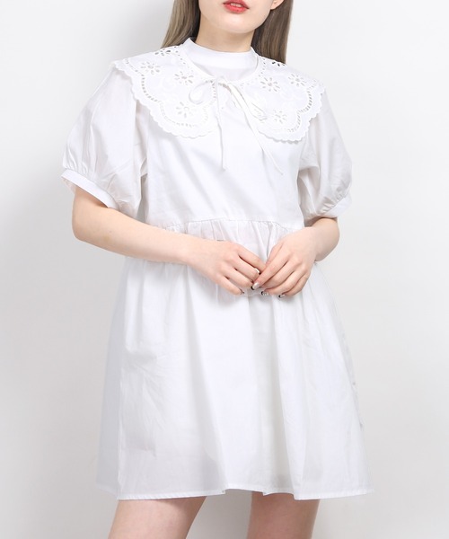 セール レース襟付き半袖ワンピース ワンピース Wc ダブル シー のファッション通販 Zozotown