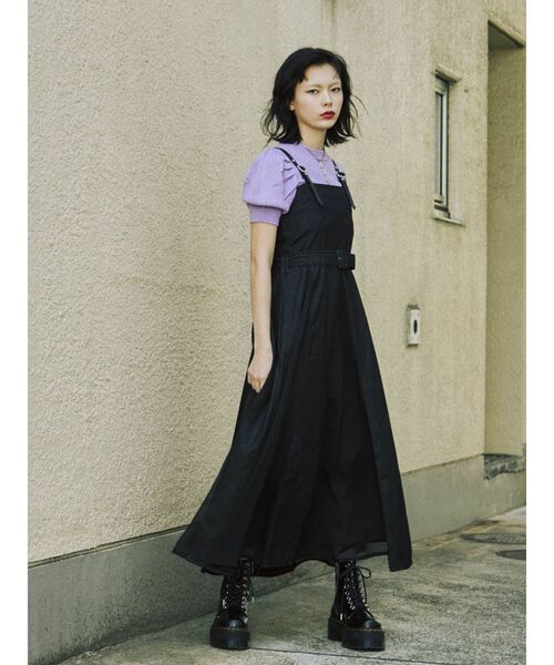 jouetie（ジュエティ）の「スイッチジャンパードレス（ワンピース・レディース・アイボリー/ブラック/インディゴブルー/その他1・MEDIUM）」の8枚目の写真