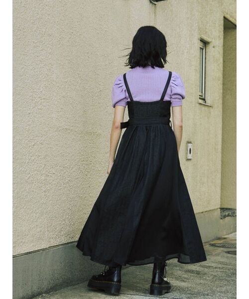 jouetie（ジュエティ）の「スイッチジャンパードレス（ワンピース・レディース・アイボリー/ブラック/インディゴブルー/その他1・MEDIUM）」の5枚目の写真