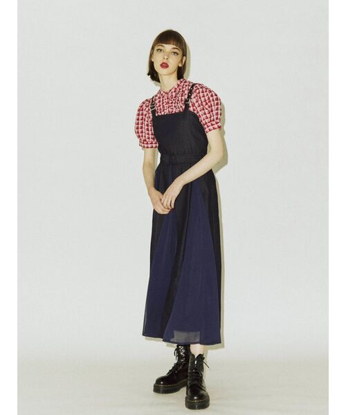 jouetie（ジュエティ）の「スイッチジャンパードレス（ワンピース・レディース・アイボリー/ブラック/インディゴブルー/その他1・MEDIUM）」の13枚目の写真