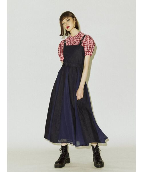 jouetie（ジュエティ）の「スイッチジャンパードレス（ワンピース・レディース・アイボリー/ブラック/インディゴブルー/その他1・MEDIUM）」の7枚目の写真