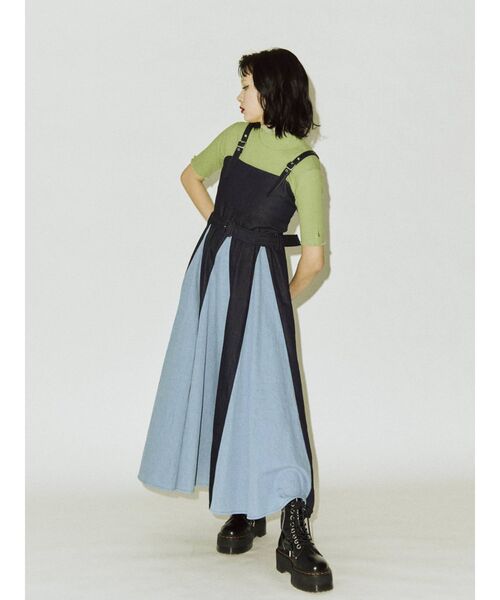 jouetie（ジュエティ）の「スイッチジャンパードレス（ワンピース・レディース・アイボリー/ブラック/インディゴブルー/その他1・MEDIUM）」の17枚目の写真