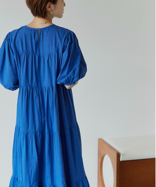 Auntie Rosa Holiday(アンティローザホリデー)の「ティアードボリュームワンピース(ワンピース・レディース・ホワイト/ブラック/ブルー/グリーン・FREE)」の18枚目の写真