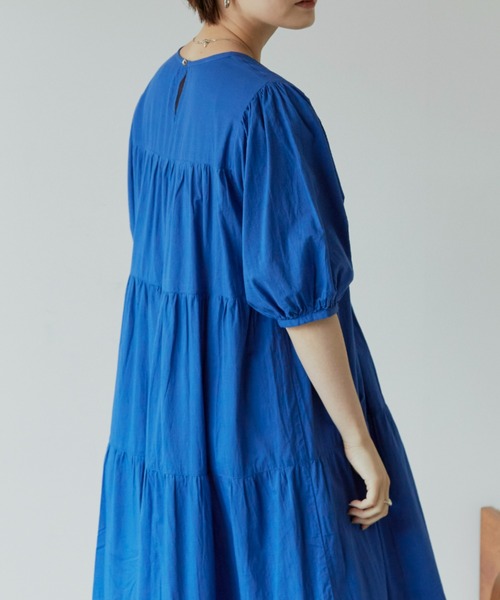 Auntie Rosa Holiday(アンティローザホリデー)の「ティアードボリュームワンピース(ワンピース・レディース・ホワイト/ブラック/ブルー/グリーン・FREE)」の19枚目の写真