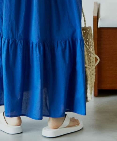 Auntie Rosa Holiday(アンティローザホリデー)の「ティアードボリュームワンピース(ワンピース・レディース・ホワイト/ブラック/ブルー/グリーン・FREE)」の21枚目の写真