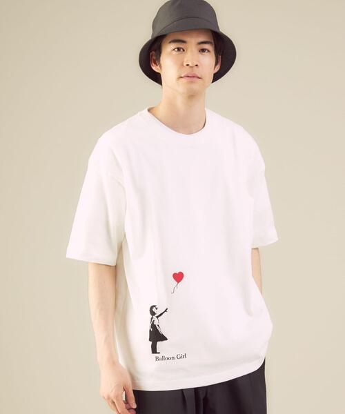 BRANDALISED（ブランダライズド）の「★★ 別注 [ ブランダライズド ] BRANDALISED GLR Balloon Girl 半袖 Tシャツ 男女兼用 ユニセックス（Tシャツ/カットソー・メンズ・ホワイト/ブラック・LARGE/SMALL/MEDIUM）」の2枚目の写真