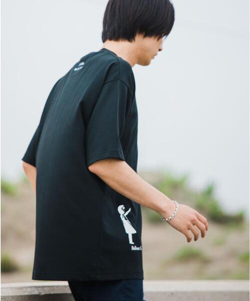 BRANDALISED（ブランダライズド）の「★★ 別注 [ ブランダライズド ] BRANDALISED GLR Balloon Girl 半袖 Tシャツ 男女兼用 ユニセックス（Tシャツ/カットソー・メンズ・ホワイト/ブラック・LARGE/SMALL/MEDIUM）」の6枚目の写真