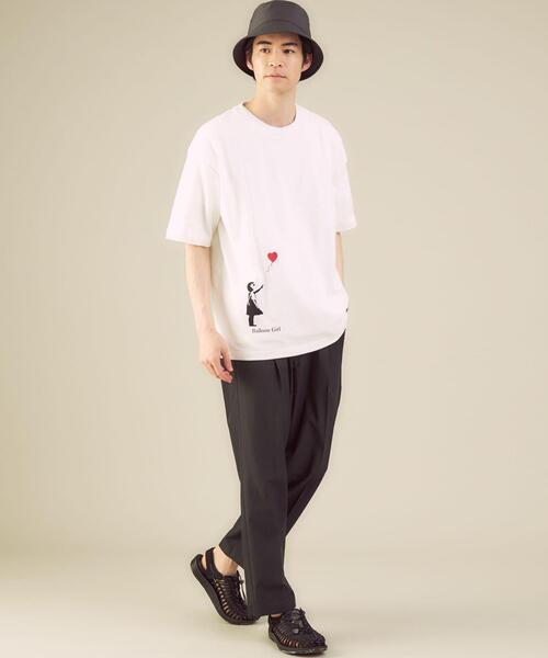 BRANDALISED（ブランダライズド）の「★★ 別注 [ ブランダライズド ] BRANDALISED GLR Balloon Girl 半袖 Tシャツ 男女兼用 ユニセックス（Tシャツ/カットソー・メンズ・ホワイト/ブラック・LARGE/SMALL/MEDIUM）」の7枚目の写真
