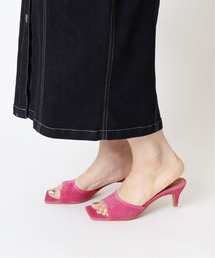 U by SPICK&SPAN | ≪追加≫ORIGINAL オープンスクエアトゥヒールサンダル2◆(サンダル)