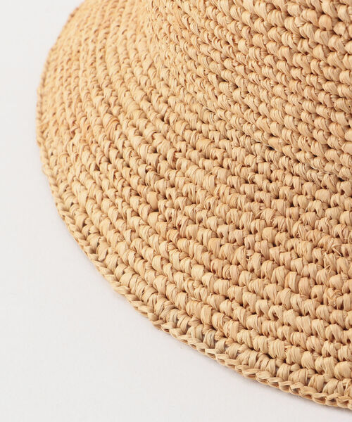 GLOSTER（グロスター）の「ラフィア　バケットハット（ハット・メンズ・ブラック/ベージュ・FREE）」の6枚目の写真