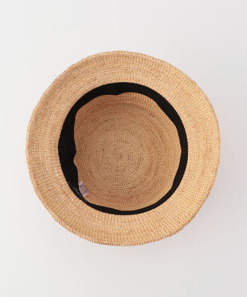 GLOSTER（グロスター）の「ラフィア　バケットハット（ハット・メンズ・ブラック/ベージュ・FREE）」の8枚目の写真