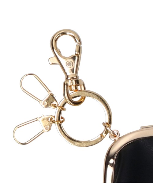 MILKFED.（ミルクフェド）の「PURSE WITH CLASP KEYCHAIN（コインケース・レディース・ブラック/ライトパープル/ライトピンク・ONE SIZE）」の7枚目の写真