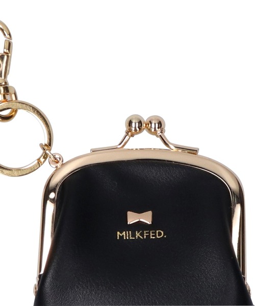 MILKFED.（ミルクフェド）の「PURSE WITH CLASP KEYCHAIN（コインケース・レディース・ブラック/ライトパープル/ライトピンク・ONE SIZE）」の6枚目の写真