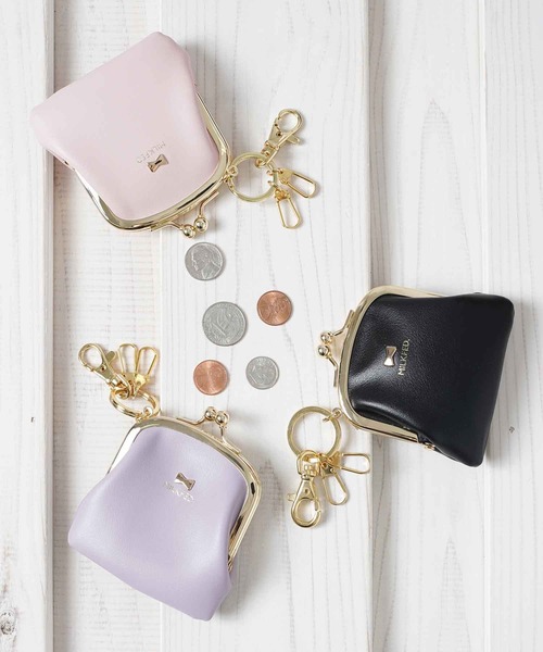 MILKFED.（ミルクフェド）の「PURSE WITH CLASP KEYCHAIN（コインケース・レディース・ブラック/ライトパープル/ライトピンク・ONE SIZE）」の11枚目の写真