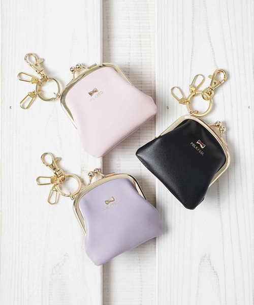 MILKFED.（ミルクフェド）の「PURSE WITH CLASP KEYCHAIN（コインケース・レディース・ブラック/ライトパープル/ライトピンク・ONE SIZE）」の10枚目の写真