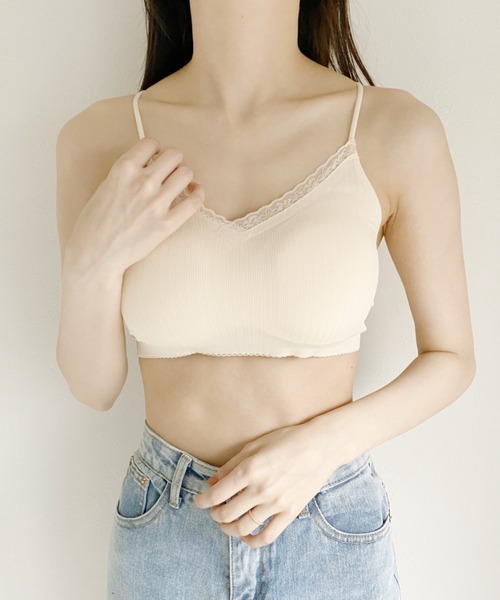 CLEA(クレア)の「カップ付シアーレースキャミソール(キャミソール・レディース・ホワイト/ブラック/ベージュ/ピンク・FREE)」の15枚目の写真