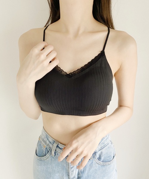 CLEA(クレア)の「カップ付シアーレースキャミソール(キャミソール・レディース・ホワイト/ブラック/ベージュ/ピンク・FREE)」の10枚目の写真