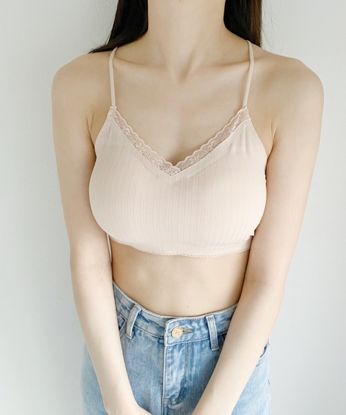 CLEA(クレア)の「カップ付シアーレースキャミソール(キャミソール・レディース・ホワイト/ブラック/ベージュ/ピンク・FREE)」の19枚目の写真
