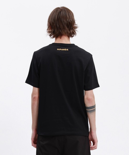 HIPANDA(ハイパンダ)の「HIPANDA ハイパンダ メンズ 3匹モチーフ ゴールドプリント 半袖Tシャツ(Tシャツ/カットソー・メンズ・ホワイト/ブラック・SMALL/XX-LARGE/LARGE/X-LARGE/MEDIUM)」の7枚目の写真