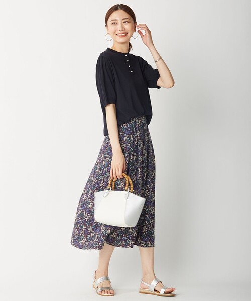 J.PRESS Ladies(J.プレス レディス)の「【洗える】レーヨンストレッチ ニットブラウス(ニット/セーター・レディース・スモーキーグリーン系/ネイビー系/ピンク系/ベージュ系・SMALL)」の12枚目の写真