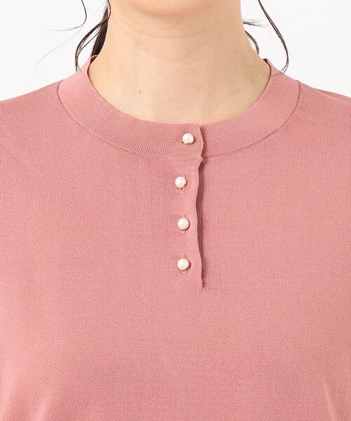 J.PRESS Ladies(J.プレス レディス)の「【洗える】レーヨンストレッチ ニットブラウス(ニット/セーター・レディース・スモーキーグリーン系/ネイビー系/ピンク系/ベージュ系・SMALL)」の9枚目の写真