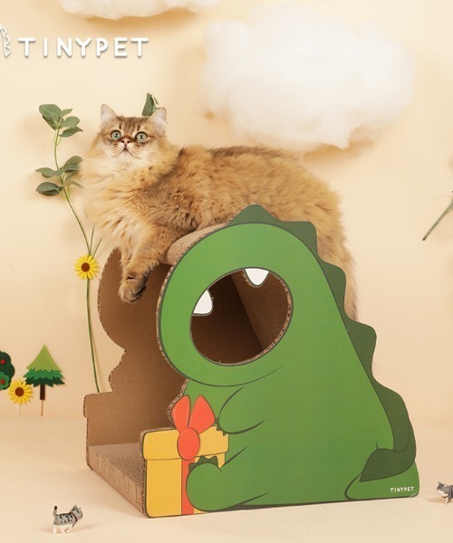aimoha(アイモハ)の「猫用爪とぎ 可愛い恐竜型(その他ペットグッズ・レディース・ピンク/グリーン/レッド・FREE)」の4枚目の写真