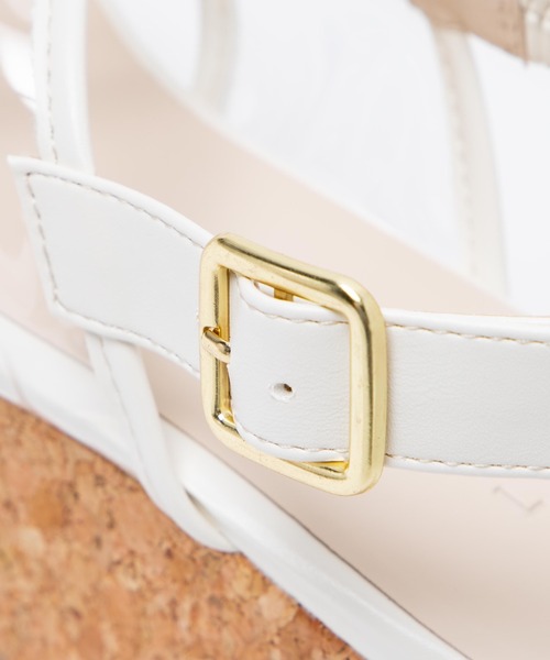 WEGO(ウィゴー)の「WEGO/厚底クロスデザインサンダル(サンダル・レディース・ベージュ/その他1/ゴールド・MEDIUM/LARGE)」の11枚目の写真