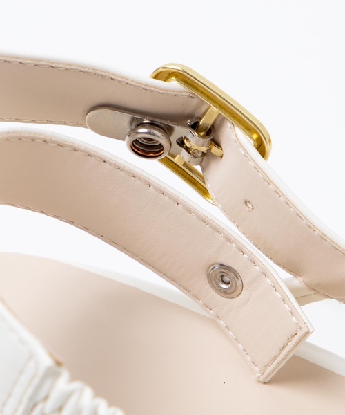 WEGO(ウィゴー)の「WEGO/厚底クロスデザインサンダル(サンダル・レディース・ベージュ/その他1/ゴールド・MEDIUM/LARGE)」の13枚目の写真