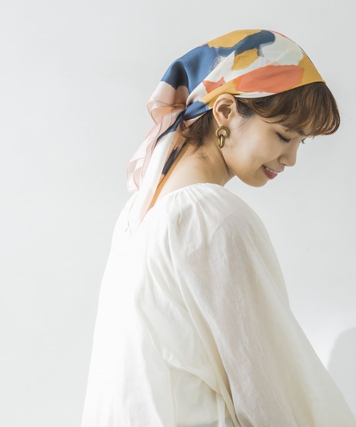 URBAN RESEARCH（アーバンリサーチ）の「アソート柄スカーフ（バンダナ/スカーフ・レディース・ピンク系その他/ブラウン系その他/グリーン系その他・-）」の3枚目の写真