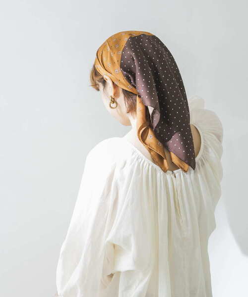 URBAN RESEARCH（アーバンリサーチ）の「アソート柄スカーフ（バンダナ/スカーフ・レディース・ピンク系その他/ブラウン系その他/グリーン系その他・-）」の7枚目の写真